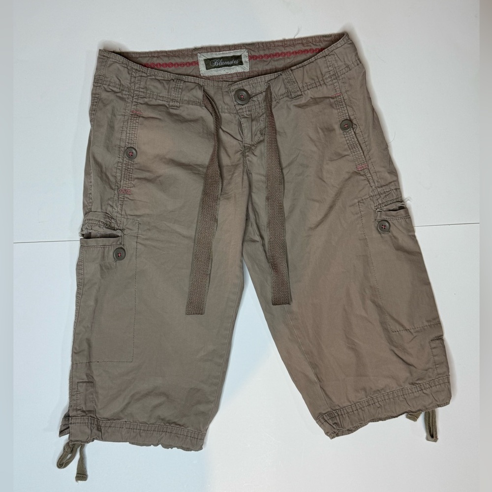 Y2K Bluenotes Tan Cargo Capris
